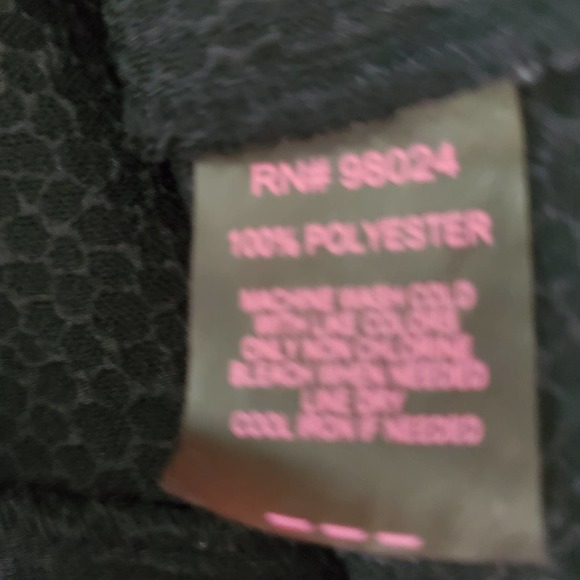 English Laundry Black Sleeveless Peplum Pebble Textured Visible Zippered Top S - Picture 5 of 5